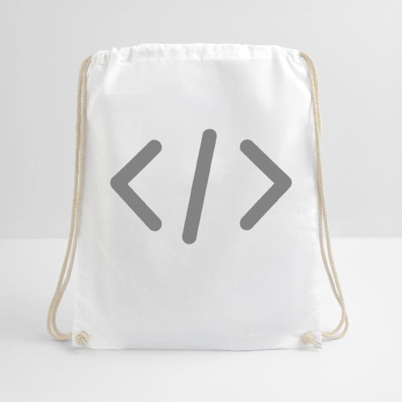 Code / Html Drawstring Bag