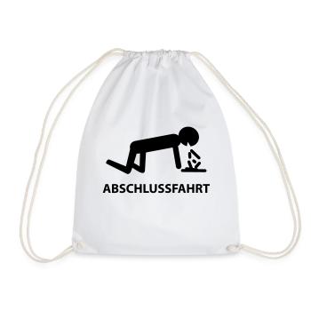 abschlussfahrt - Turnbeutel - Weiß - Vorne
