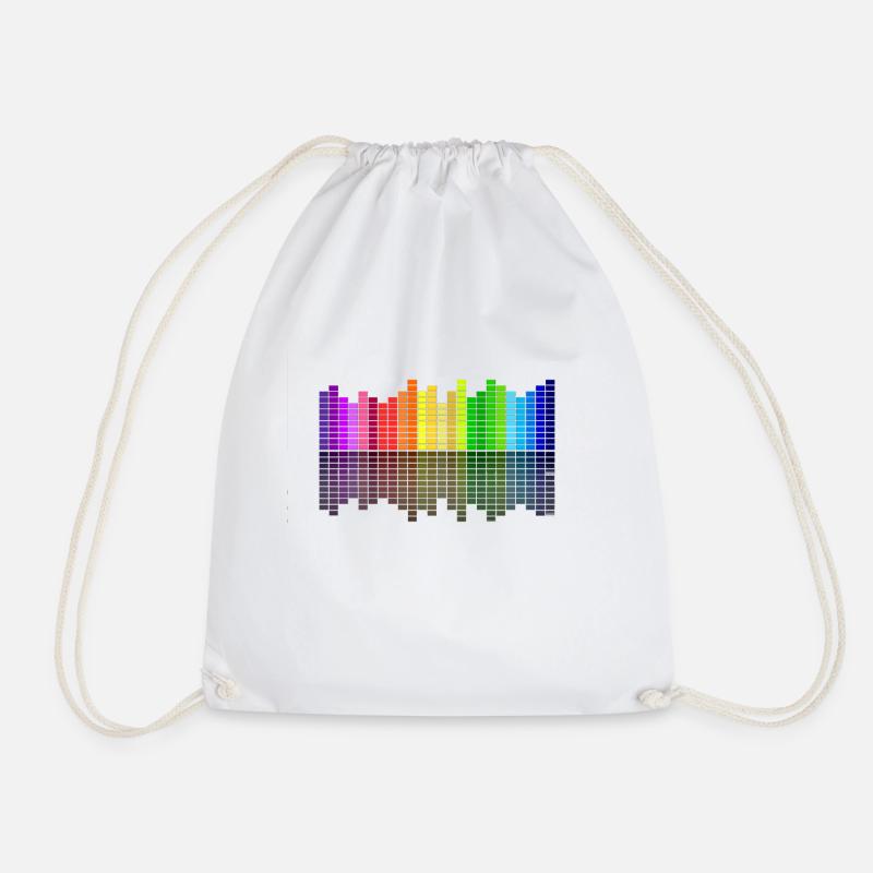 equalizer - Drawstring Bag - white