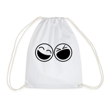 Smileys - Drawstring Bag - white - Front
