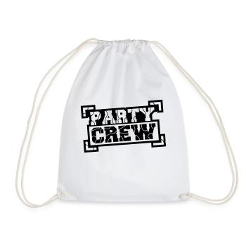 Party Crew Stamp Design - Sac de sport léger - blanc - Devant