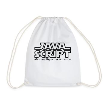 JavaScript - May the Objet be with you - Sac de sport léger - blanc - Devant