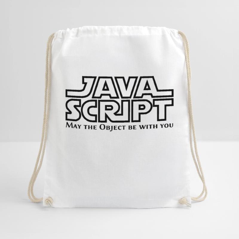 JavaScript - May the Objet be with you Drawstring Bag