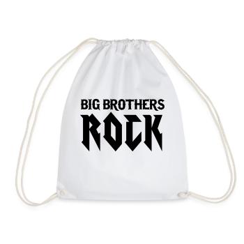 Big Brothers Rock - Turnbeutel - Weiß - Vorne