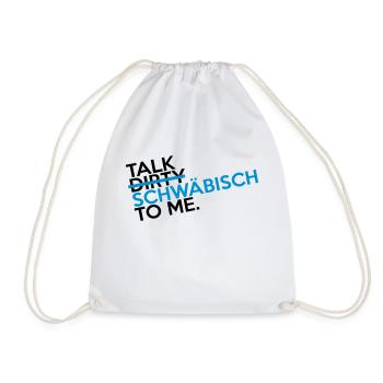 talk_swaebisch_2c - Turnbeutel - Weiß - Vorne