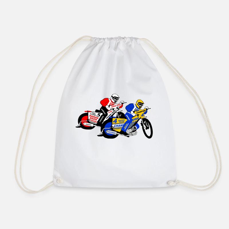 Speedway Racing - Drawstring Bag - white
