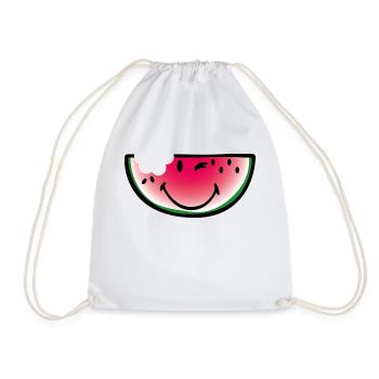 Smiley Watermelon - Sac de sport léger - blanc - Devant