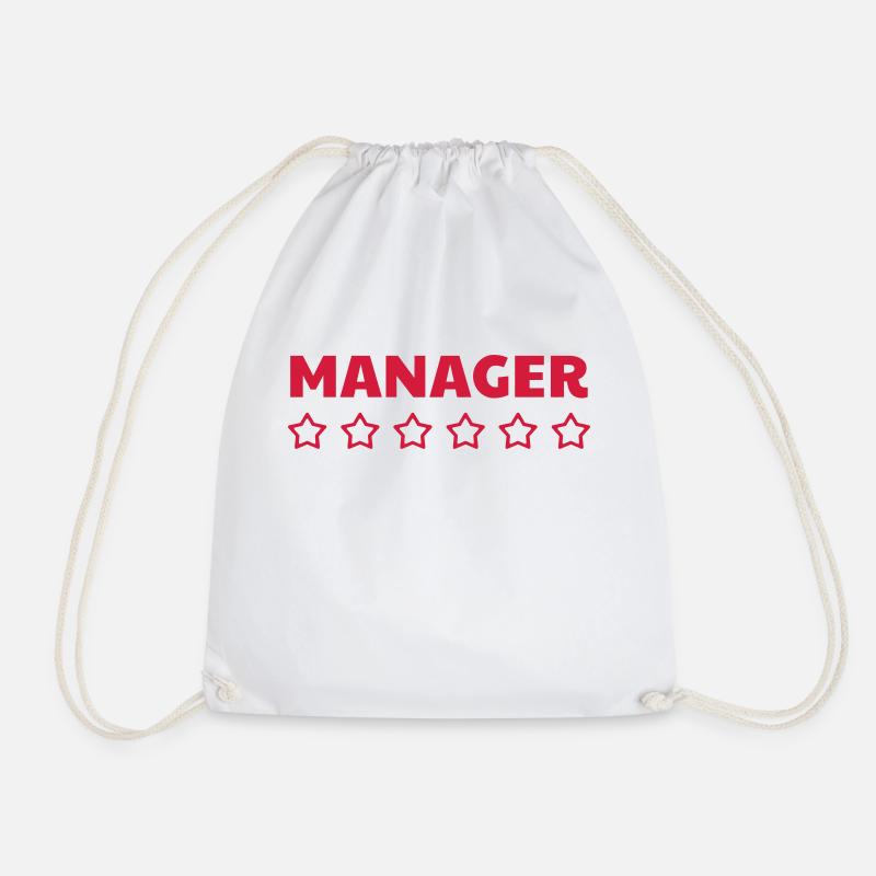 Manager / Chef / Arbeit / Job - Turnbeutel - Weiß