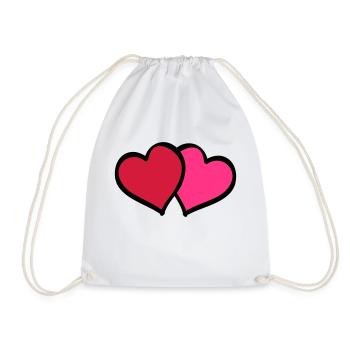 hearts comic - Turnbeutel - Weiß - Vorne