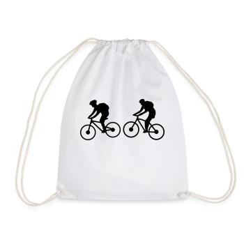 Sport - Fahrrad Mountainbike - Turnbeutel - Weiß - Vorne
