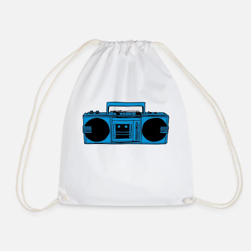 Boombox - Turnbeutel - Weiß
