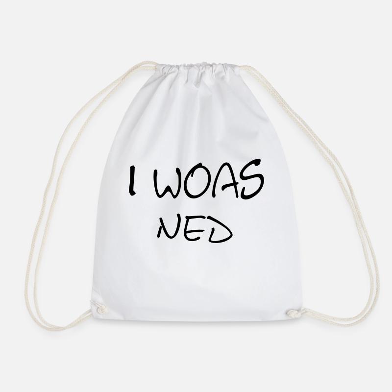 I Woas ned - Turnbeutel - Weiß
