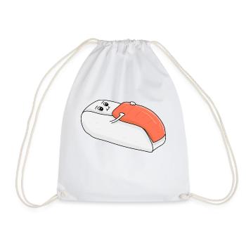 Schlafendes Sushi - Turnbeutel - Weiß - Vorne