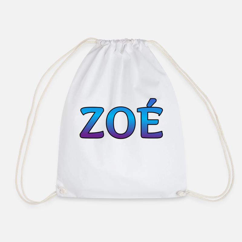Zoe - Drawstring Bag - white