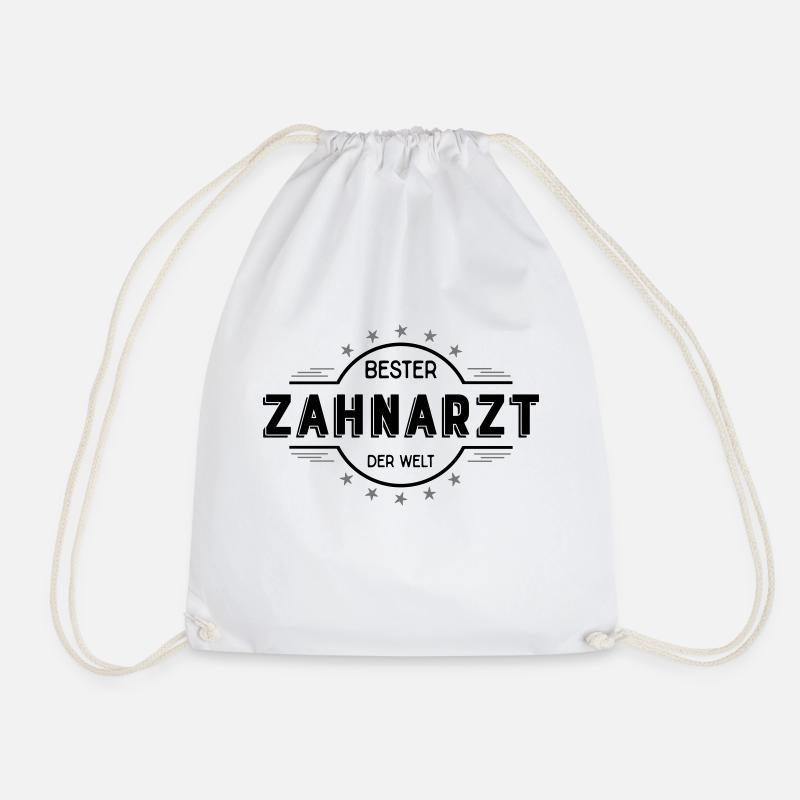 zahnarzt - Turnbeutel - Weiß
