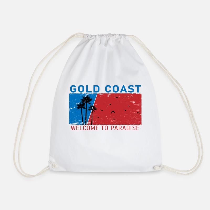 GOLDCOAST LOGO BREIT - Turnbeutel - Weiß