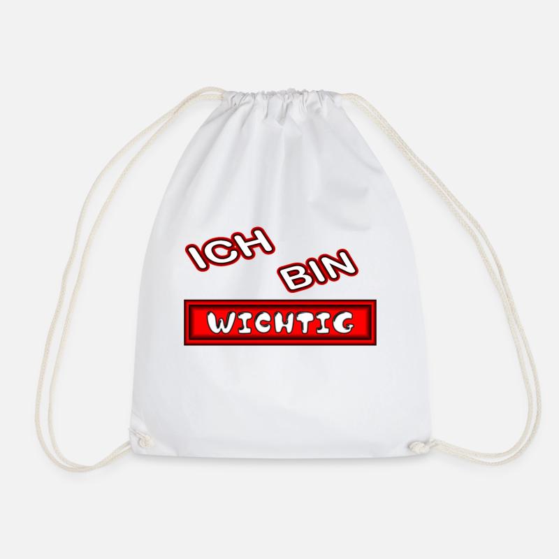 Ich bin wichtig - Turnbeutel - Weiß
