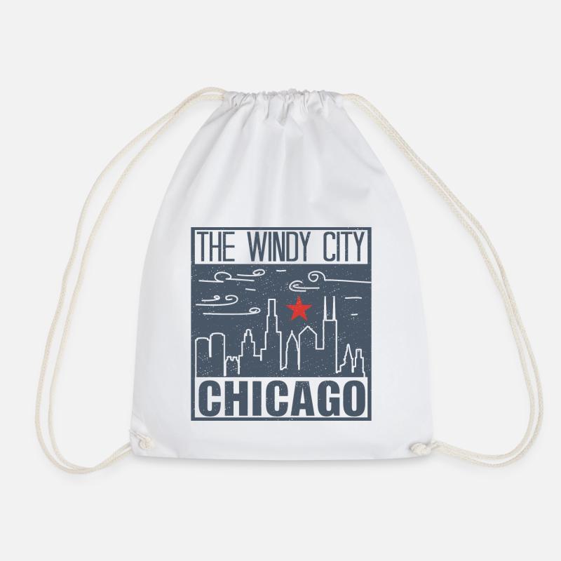 Chicago - Turnbeutel - Weiß