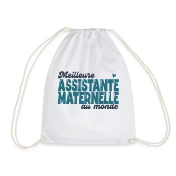 la meilleure assistante maternelle au monde - Sac de sport léger - blanc - Devant