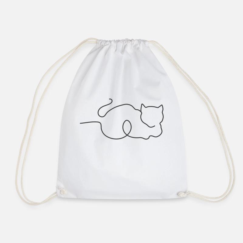 Trait de chatOneline - Sac de sport léger - blanc