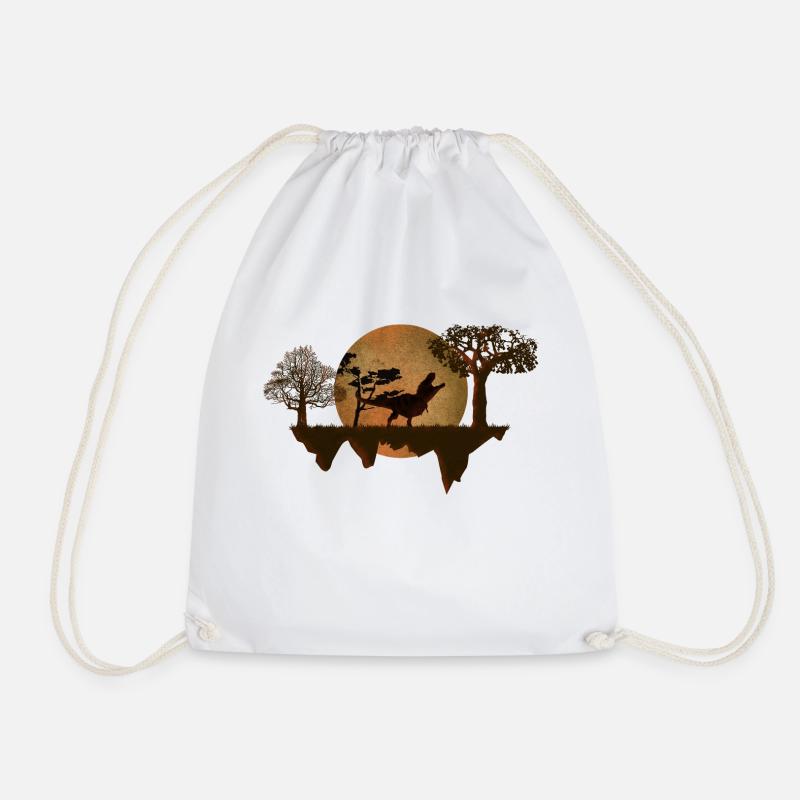 Lustiges T-Rex-Vollmond-Geschenk. - Turnbeutel - Weiß