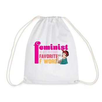 Frauen Gleichberchtigung Design und Feminist - Turnbeutel - Weiß - Vorne