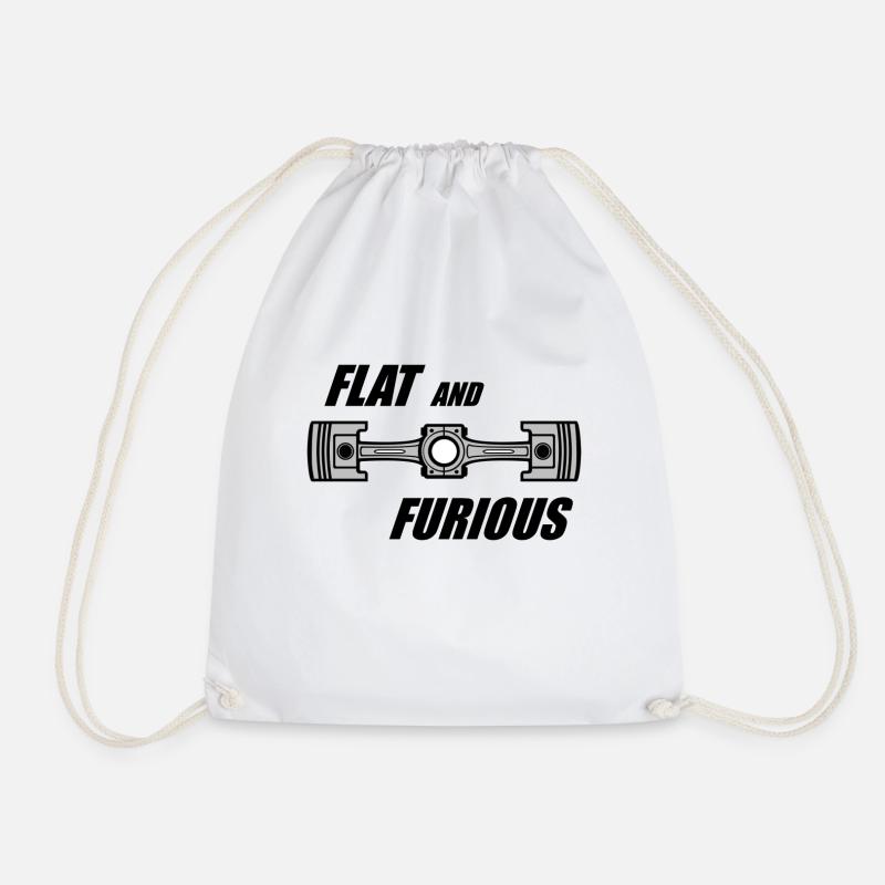 Flat and Furious - Sac de sport léger - blanc