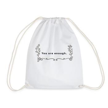 Quote Self-Love - Drawstring Bag - white - Front