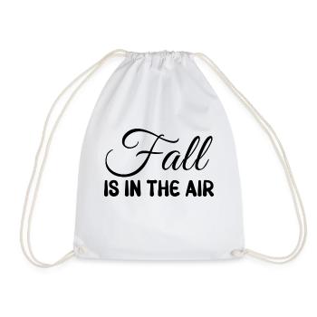 Fall is in the Air - Drawstring Bag - white - Front