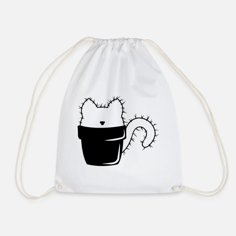 Katzen - Turnbeutel - Weiß