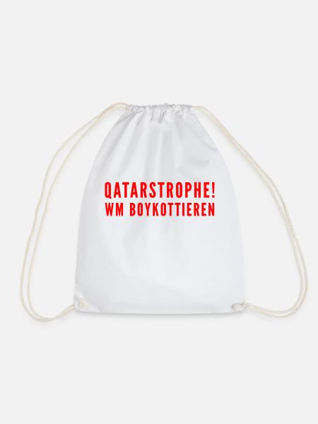 Qatar Katastrophe - Turnbeutel - Weiß