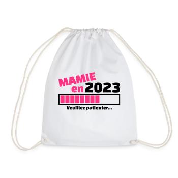 mamie en 2023 veuillez patienter - Sac de sport léger - blanc - Devant
