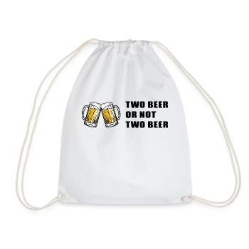 Beer Beer Wine Vino Party - Drawstring Bag - white - Front