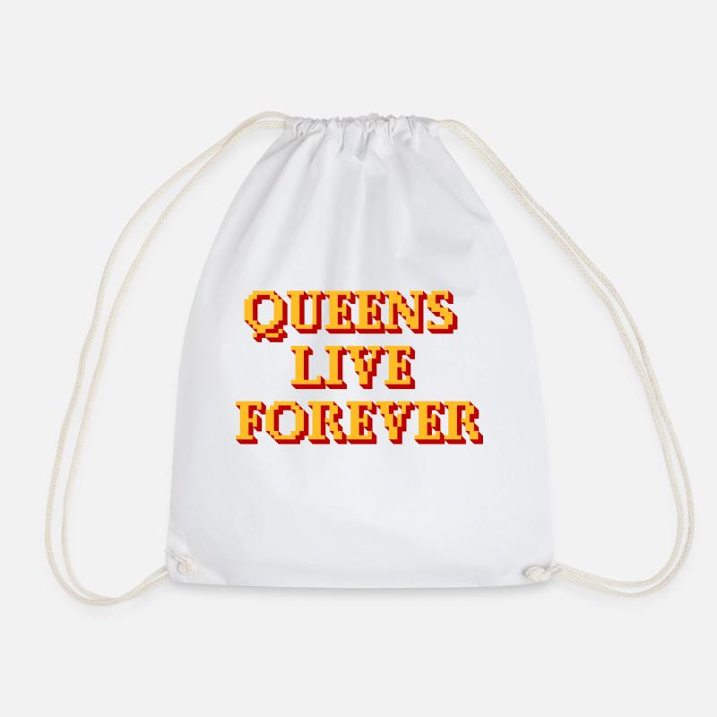 Queens live forever - Turnbeutel - Weiß