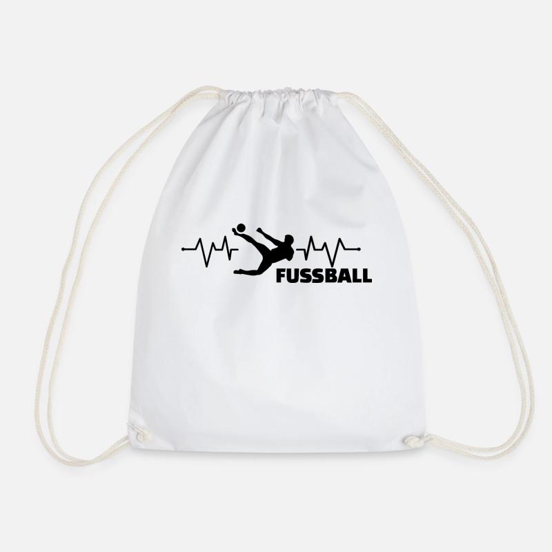 Fußball Soccer - Turnbeutel - Weiß