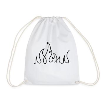Feu illustration - Sac de sport léger - blanc - Devant