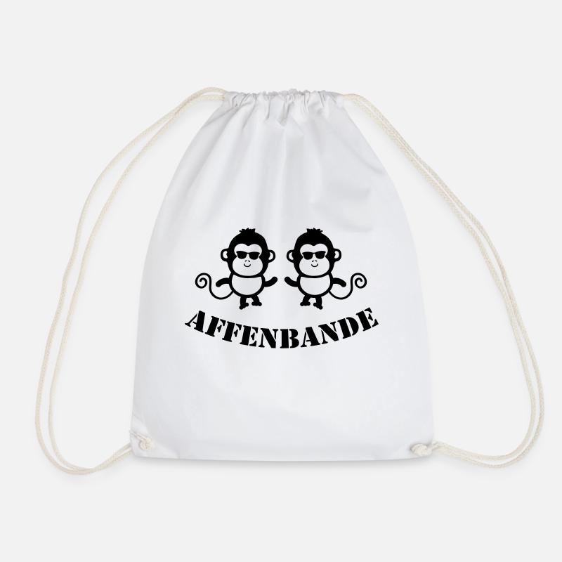 affenbande - Turnbeutel - Weiß
