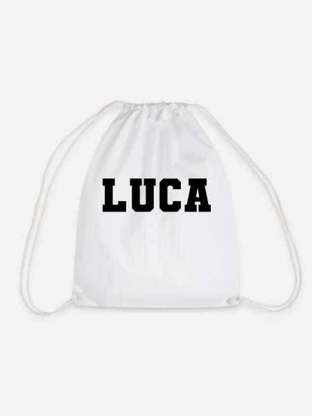 Name - Luca - Turnbeutel - Weiß