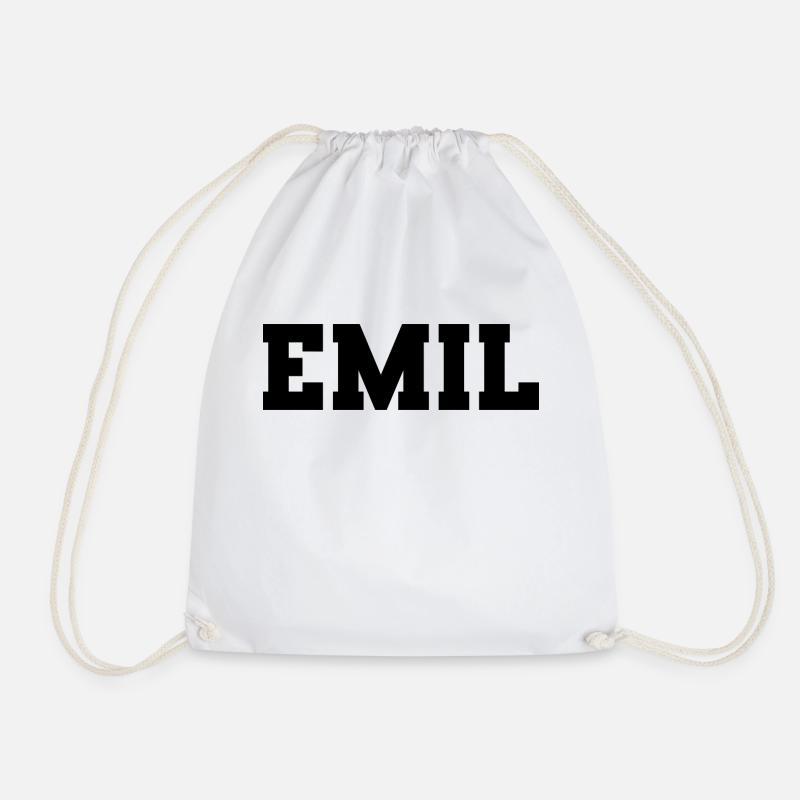 Name - Emil - Turnbeutel - Weiß