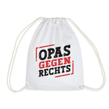 Opas Gegen Rechts - Turnbeutel - Weiß - Vorne
