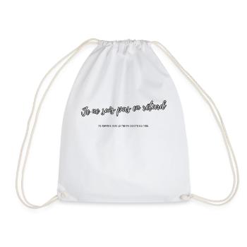 I'm not late - Drawstring Bag - white - Front