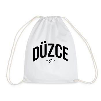 Düzce 81 Turkey Turkiye Gift Düzceli TR - Drawstring Bag - white - Front