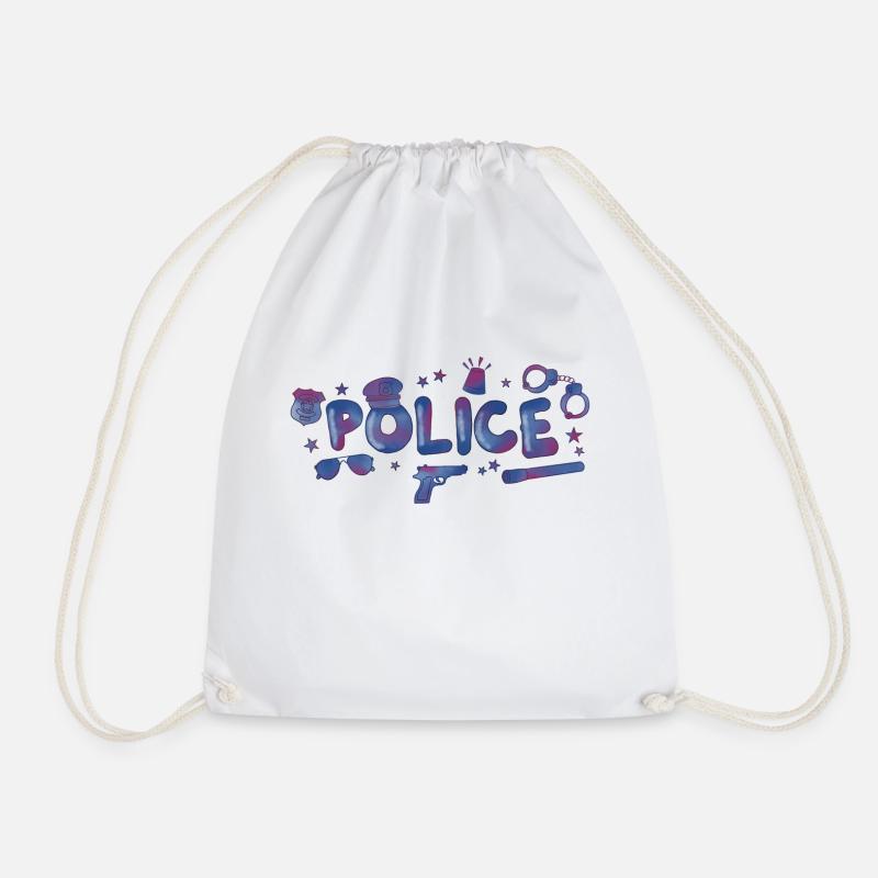 Police - Turnbeutel - Weiß