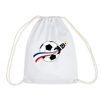 Frankreich Ballon Flagge - Turnbeutel - Weiß - Vorne