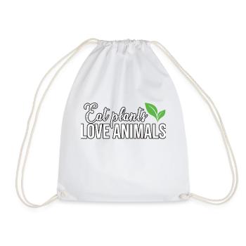 Manger des plantes Mode de vie végétalien - Sac de sport léger - blanc - Devant
