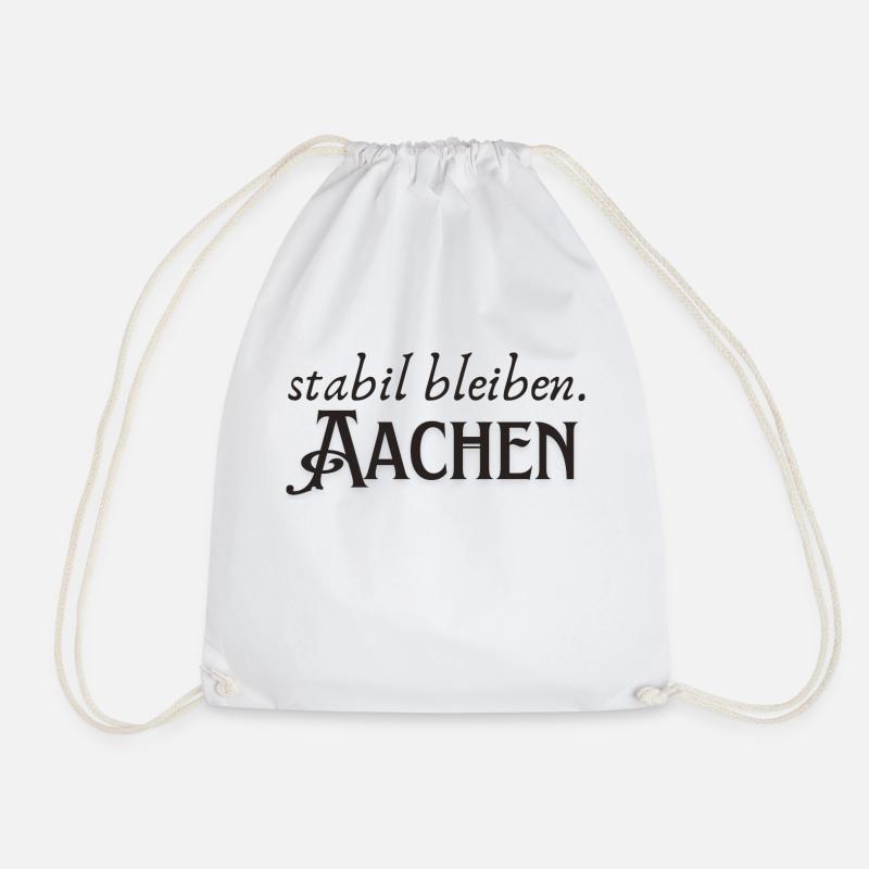Stabil bleiben Aachen - Turnbeutel - Weiß