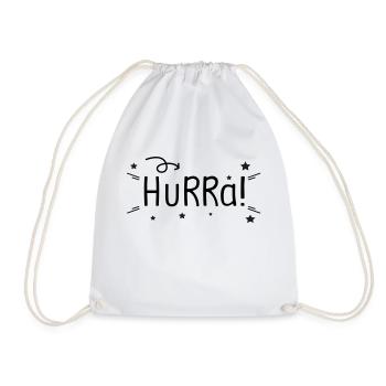 Hurra - Turnbeutel - Weiß - Vorne
