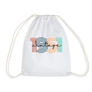 1951 vintage rétro - Sac de sport léger - blanc - Devant