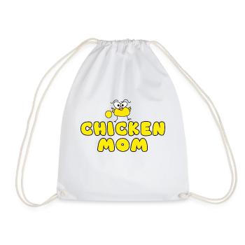 Poulet maman jaune - Sac de sport léger - blanc - Devant