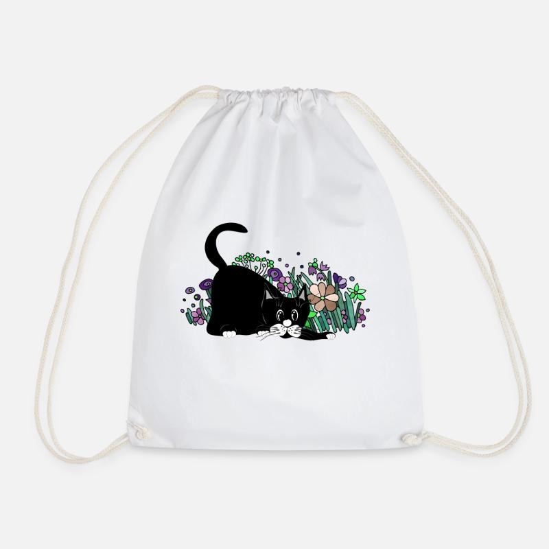 Chat - Sac de sport léger - blanc
